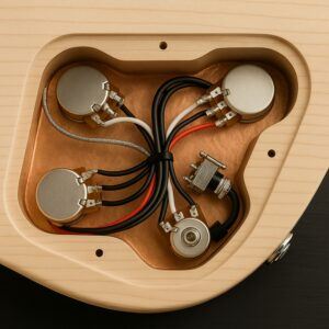 Tidy control cavity with wires zip-tied/secured, ready for backplate